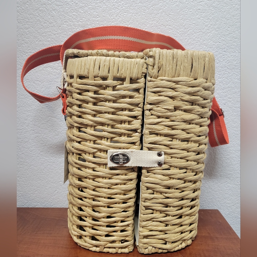 Hearth & Hand With Magnolia Woven  Drink Carrier Nwt